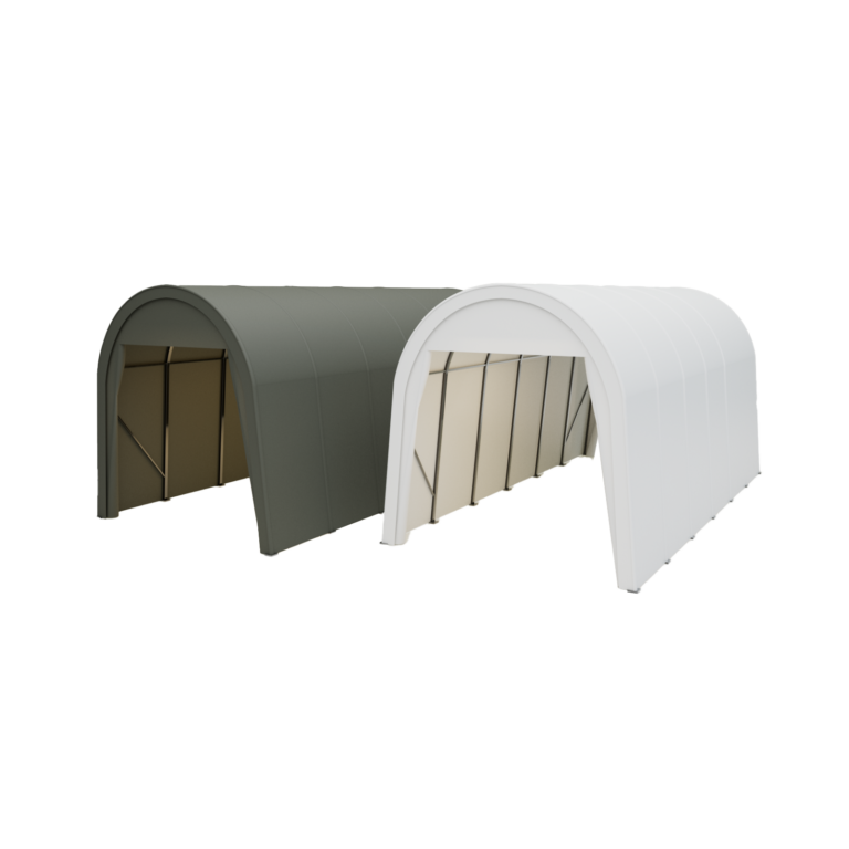 Plachtová garáž 4,3m x 9m x 4,3m