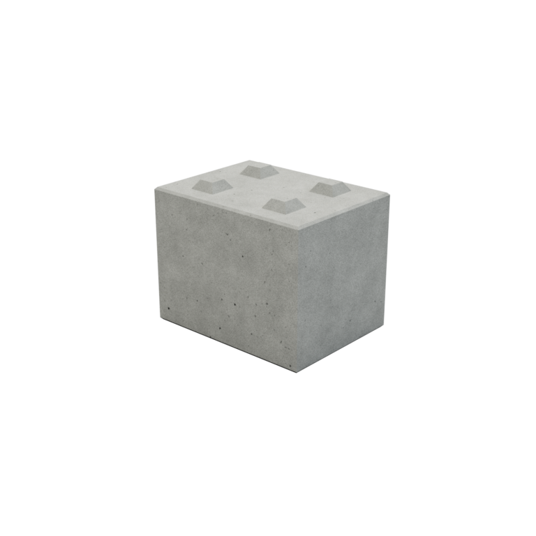 Betónový blok 80 cm x 60 cm x 60 cm