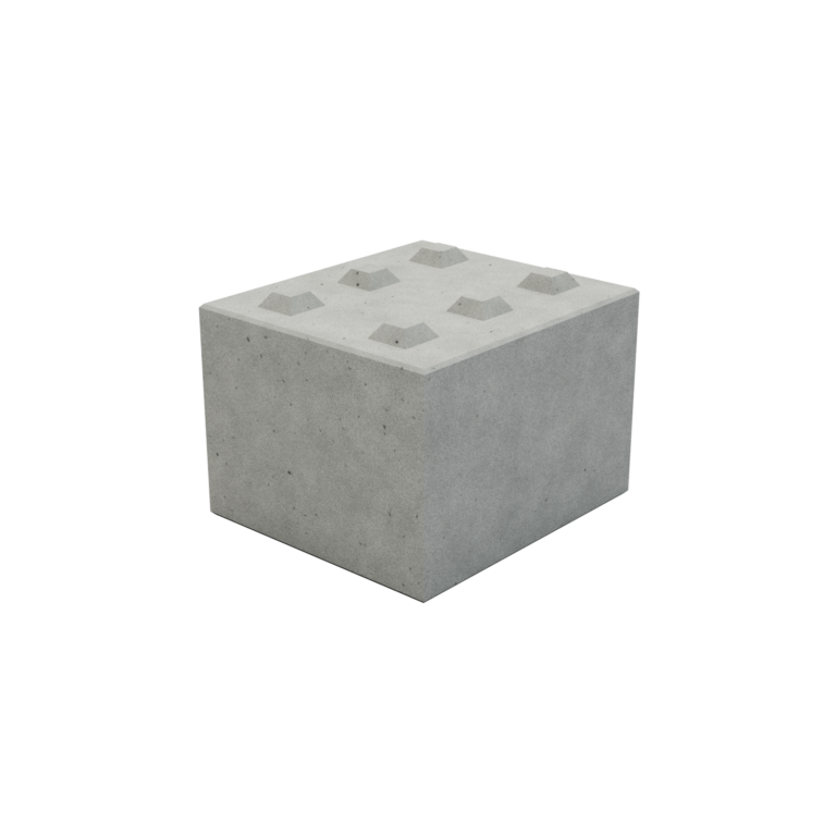Betónový blok 80 cm x 90 cm x 60 cm