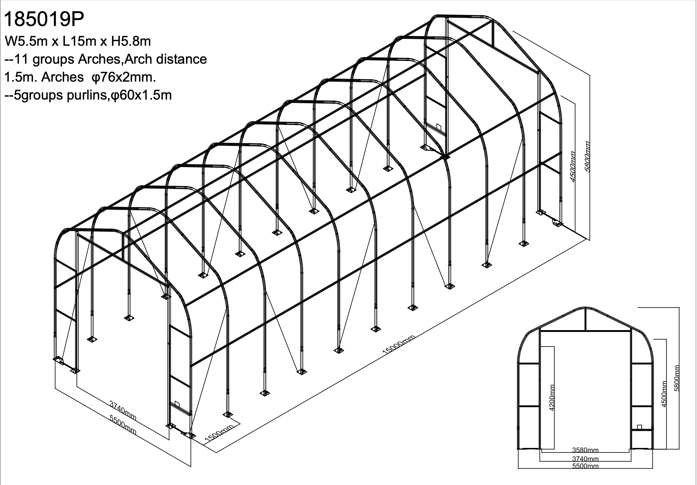 5m x 15m x 5