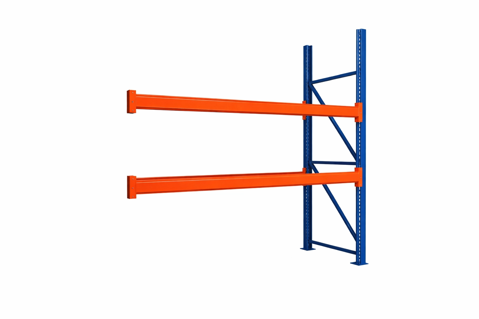 Prídavný paletový regál na europalety 225 x 270 x 105 cm – nosnosť 3 000 kg / úroveň