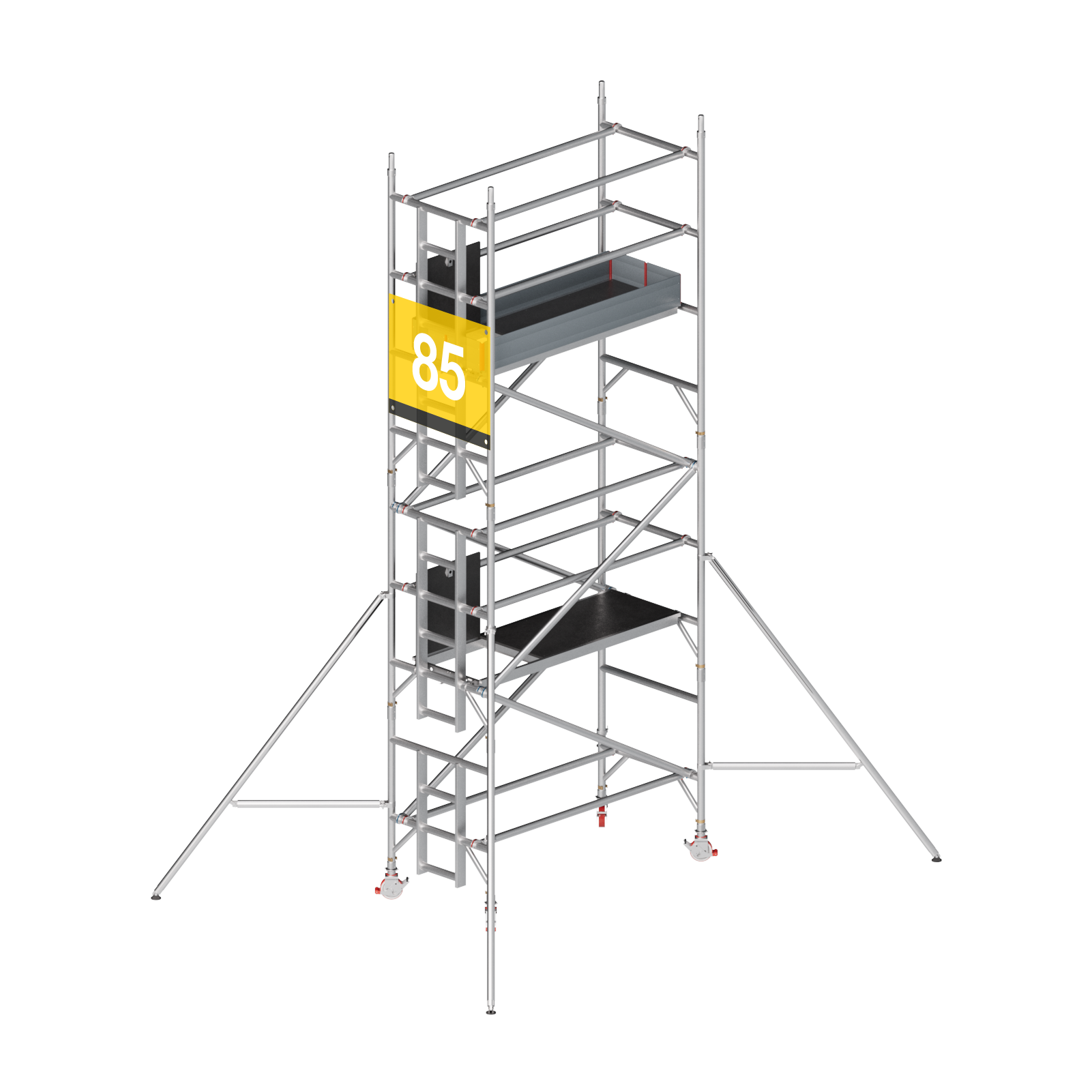 Pojazdné hliníkové lešenie šírky 85 cm